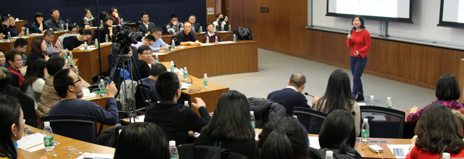 Lei Wang speaking at PWCC